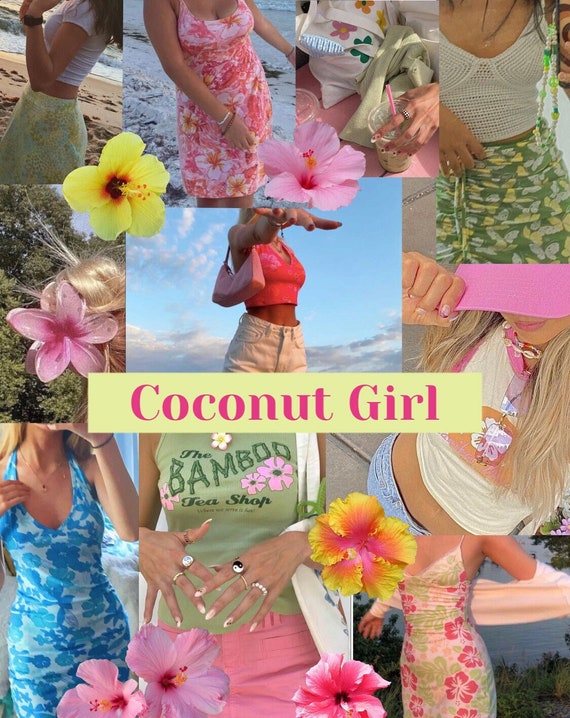 Coconut Girl Core Aesthetic Mystery Box Bundle Clothing Clothes Beach Girl  Cute Style Gift Her Accessories Aesthetic Mystery Clothes Jewelry 