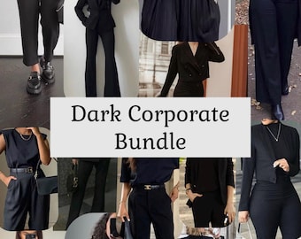 Dark Corporate Box Bundle Curated Clothing Collection Style Gift for Her