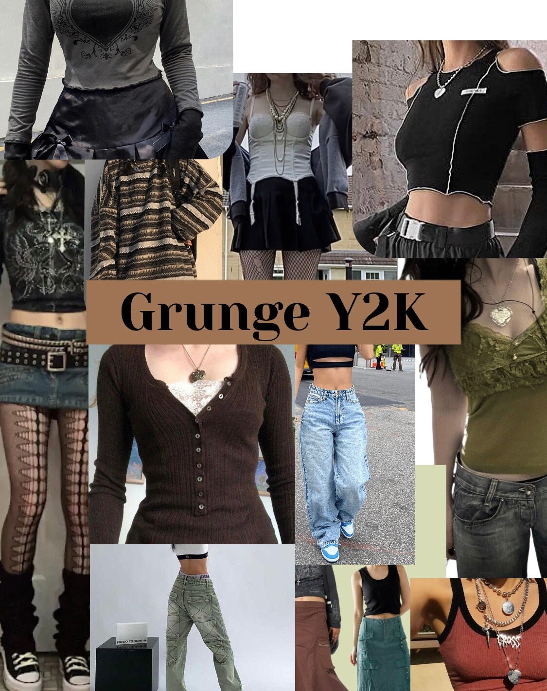 Downtown Girl Aesthetic Y2K Star Cyber 2000s Grunge | Tote Bag