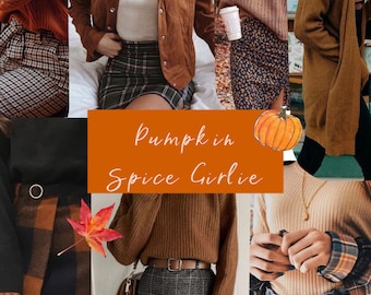 Pumpkin Spice Girlie Aesthetic Box Bundle Clothing Curated Clothes Style Gift for Her
