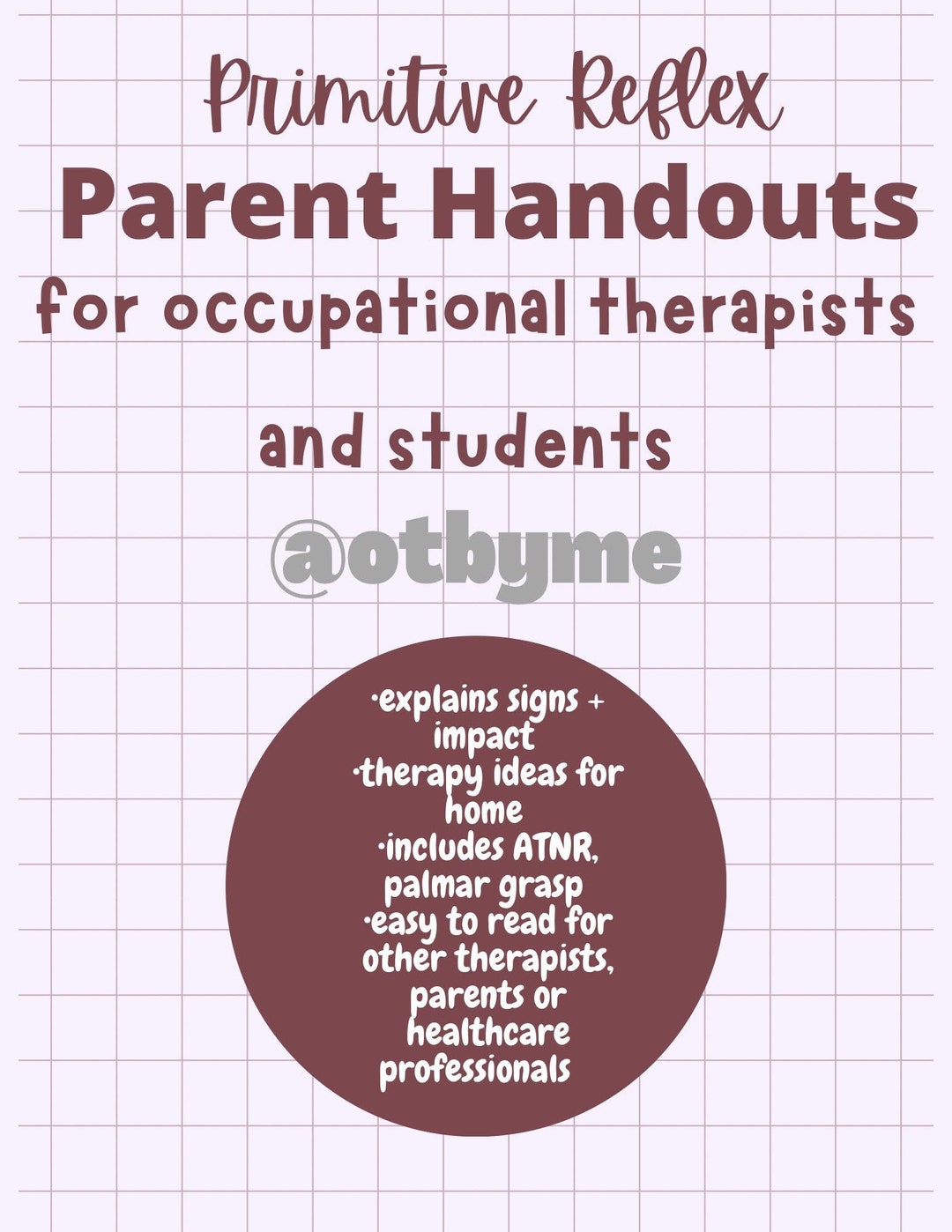 Primitive Reflex Education Handout - Etsy