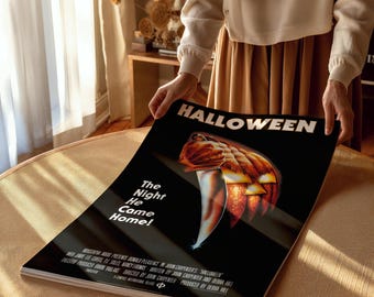 Halloween 1978 Film Poster: Gerahmte Leinwand Wandkunst