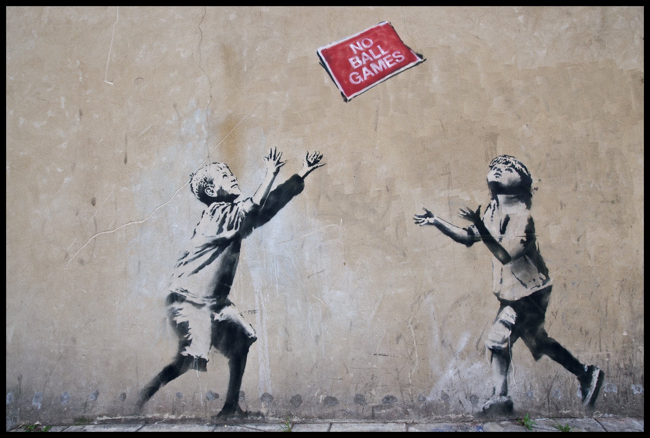 Poster Banksy street art - chimp | Wall Art, Gifts & Merchandise |  Europosters