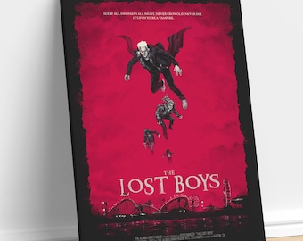 The Lost Boys Movie Poster: 1987 Retro Cult Film Canvas Art