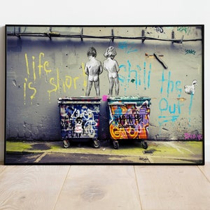 Graffiti Wall Art hd Digital Picture Printing banksy Poster - Temu