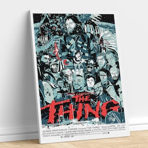 The Thing 1982 John Carpenter Cult Movie Canvas Art disponibile in molte dimensioni