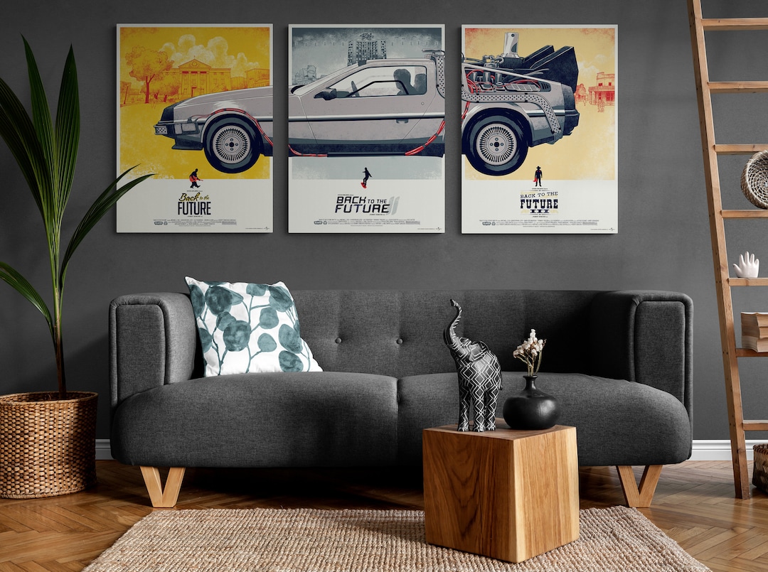 Back to the Future Wall Decor Canvas Art Available Set of 3 or Each