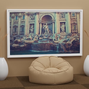 Trevi Fountain Print – Rome Italy Wall Art, Iconic Landmark Photo, Framed or Canvas Decor