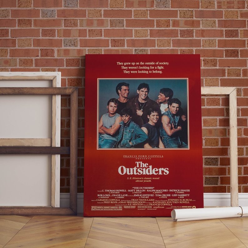 The Outsiders 1983 Movie Poster: Classic Film Canvas Art - Etsy