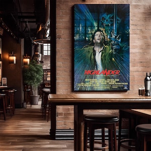 Highlander 1986 Movie  &quot; Canvas Art Decor &quot; Available in Many Sizes
