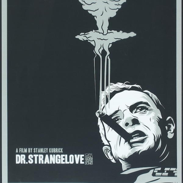 Dr. Strangelove 1964 Retro Movie Poster Available  Many Sizes, FRAMED or UNFRAMED Available