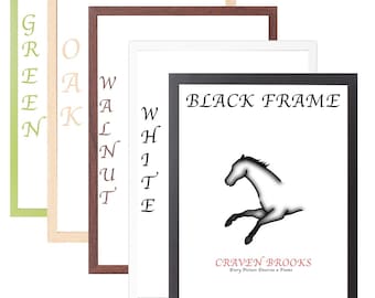 Maxi 24x36 A1 A2 A3 A4 A5 A6 Photo Frames - Black White Walnut Oak Green Poster Picture Frames Wall Art Home Décor Gift Frame with Box