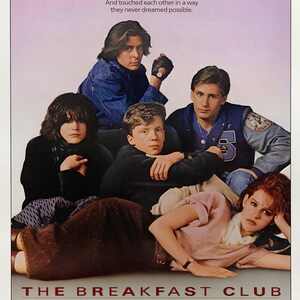 The Breakfast Club 1985 Retro Vintage Movie Poster Available Many Sizes, FRAMED or UNFRAMED Available