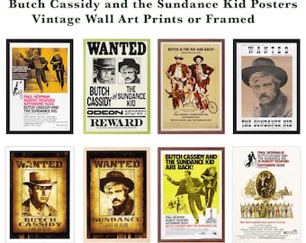 Butch Cassidy and the Sundance Kid Poster | Vintage Western Art Print