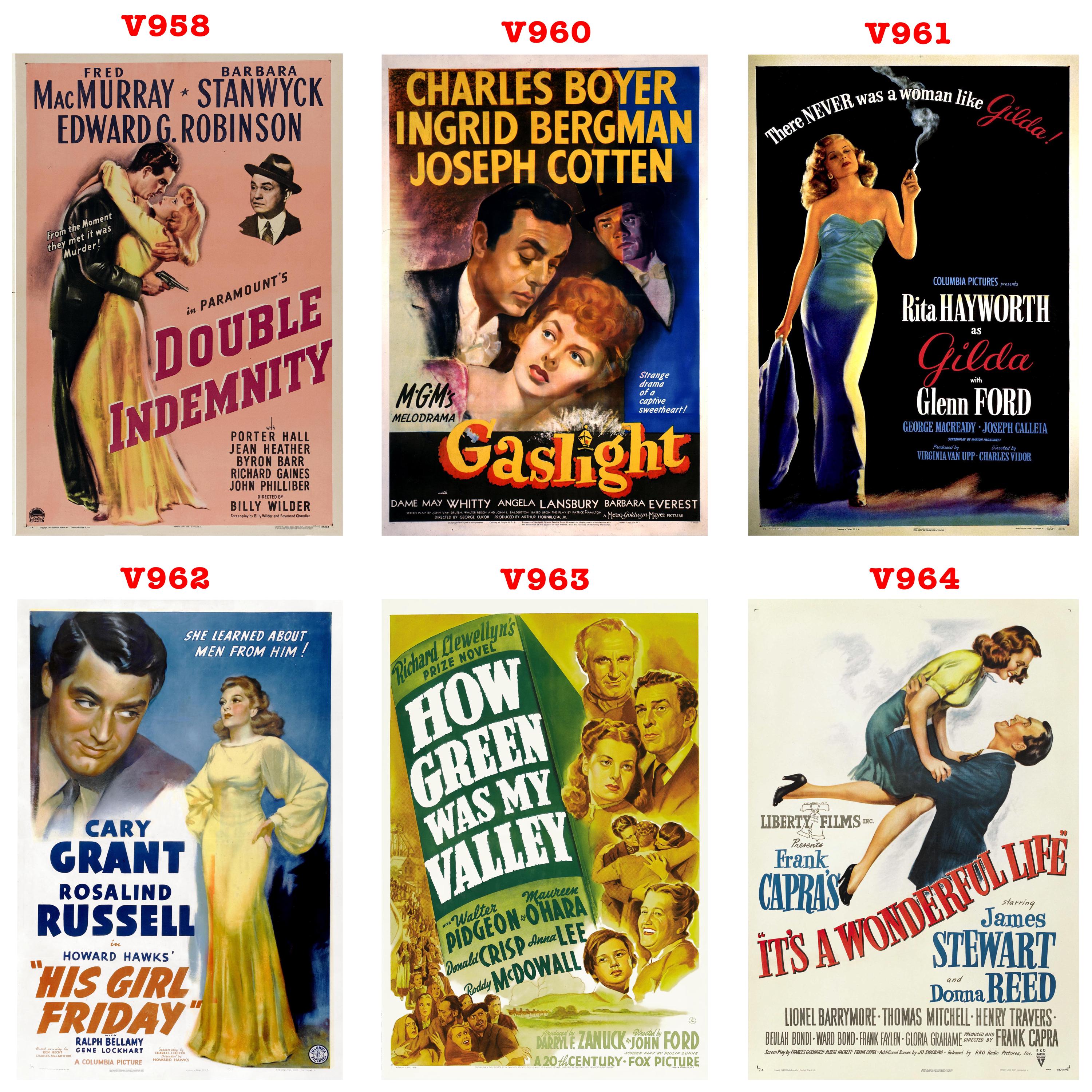 Vintage 1940s Classic Movie Posters – Retro Art in Multiple Sizes