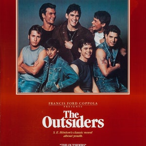 The Outsiders 1983 Movie Poster | Canvas | Classic Movie Framed Print, Wall Art, Movie Poster, Movie Art in  in Various Size