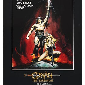 Conan der Barbar 1982 Filmplakat in erhältlich Viele Größen, GERAHMT oder UNGERAHMT erhältlich