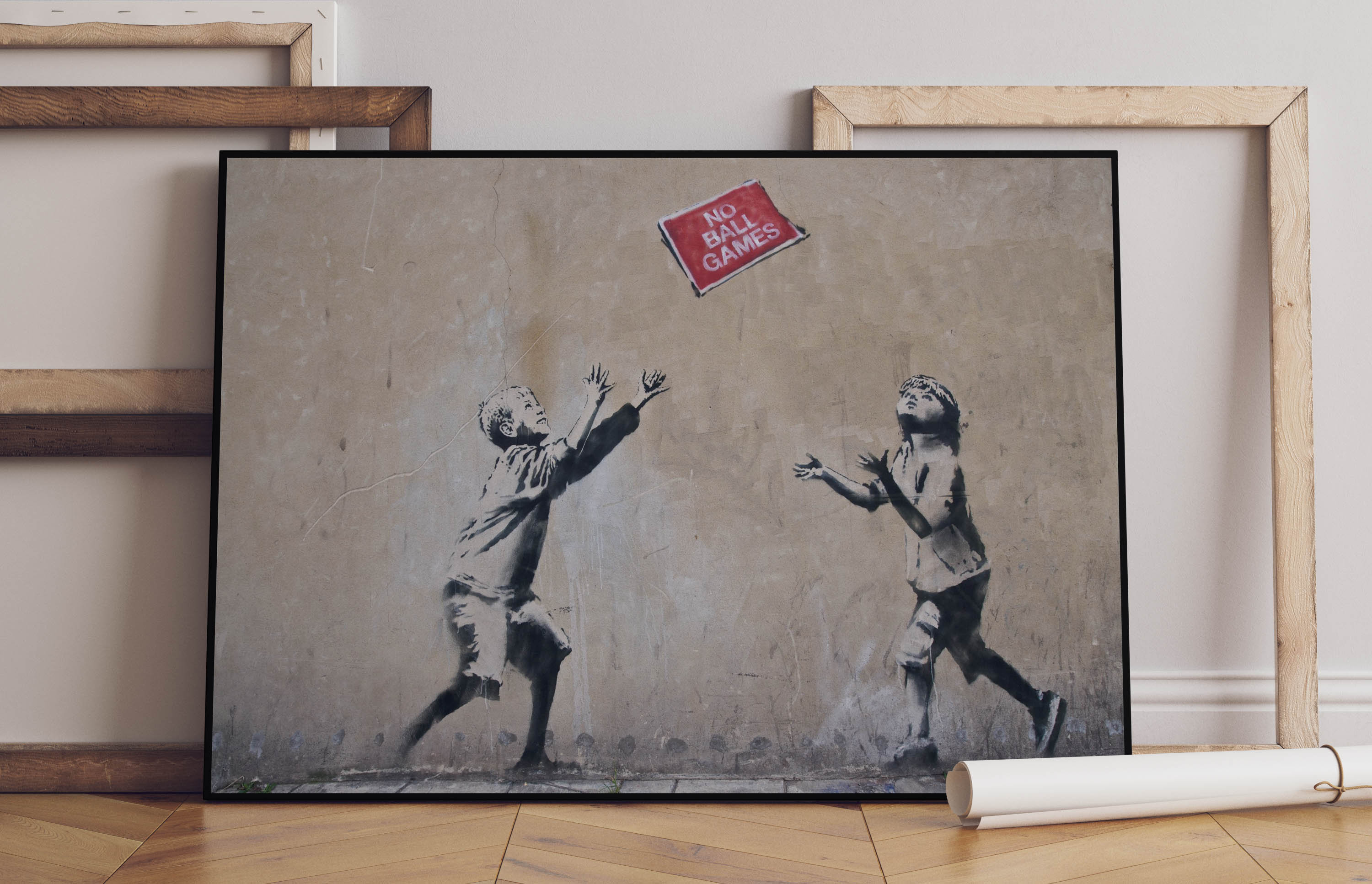 バンクシー Banksy 【No ball games】エスタンプリトグラフ バンクシー Banksy 【No ball games】エスタンプリトグラフ Banksy No