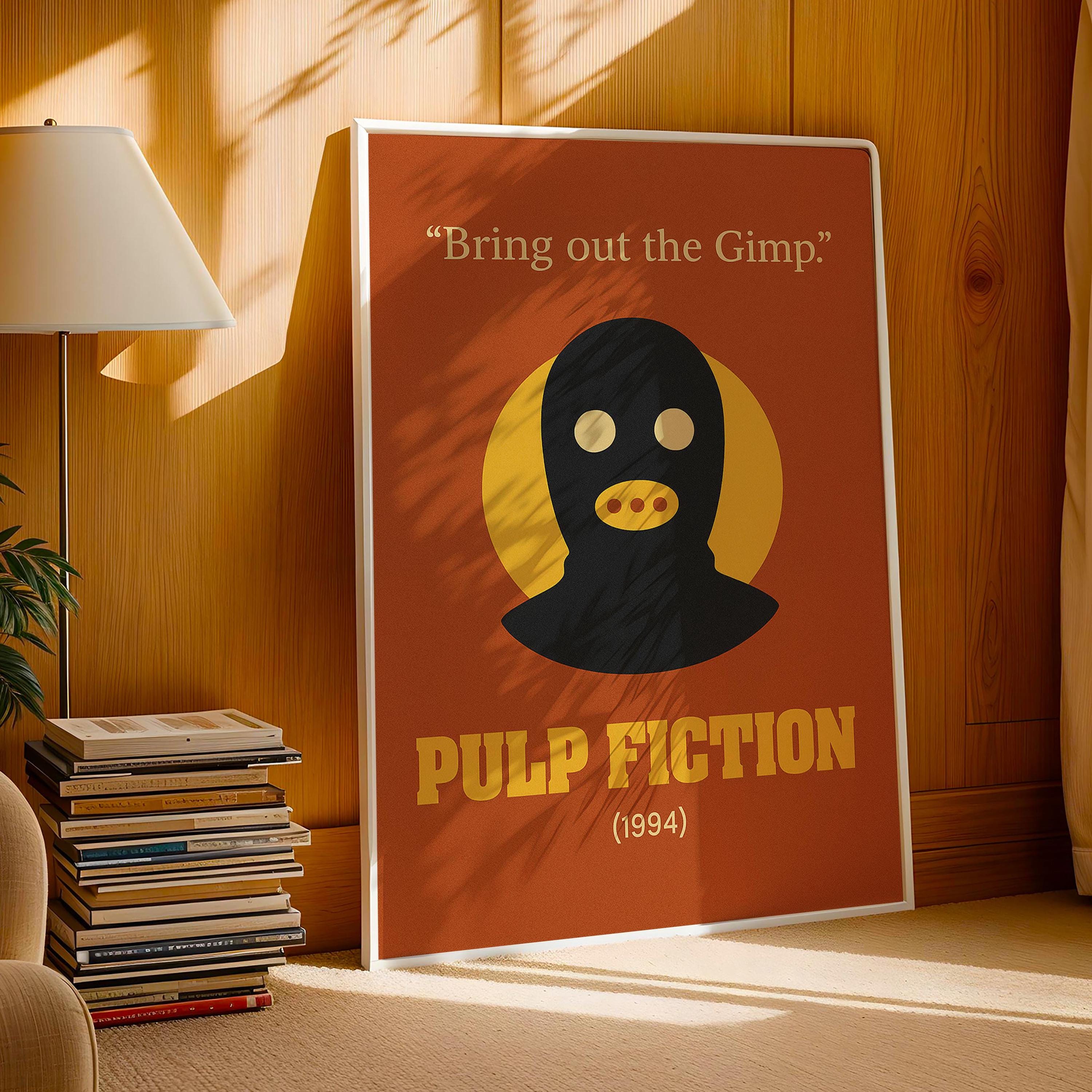Pulp Fiction Minimalist Movie | Movie Quotes Framed, Unframed 