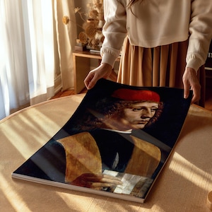 Leonardo da Vinci - "Portrait of a Musician" | Fine Art Print or Ready-to-Hang Canvas | Multiple Sizes | Framed & Unframed Options