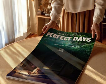 Perfekte Tage 2023 Film Poster | Keilrahmen | Perfect Days gerahmter Druck, Kunst, Film Poster, Filmkunst in verschiedenen Größen