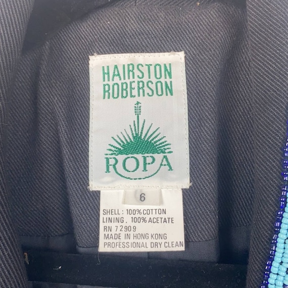 Hairston Roberson Beaded Southwestern Blazer - image 3