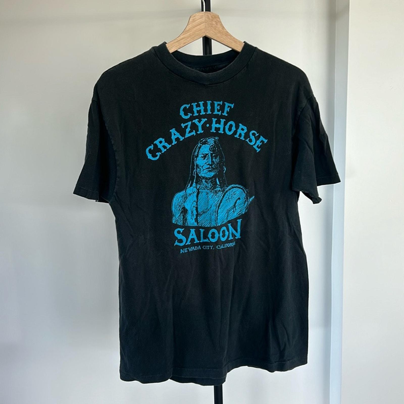 Vintage 1989 Chief Crazy Horse Saloon T Shirt - Etsy