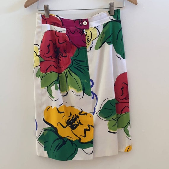 Vintage MaxMara Floral Skirt Suit Set - image 4