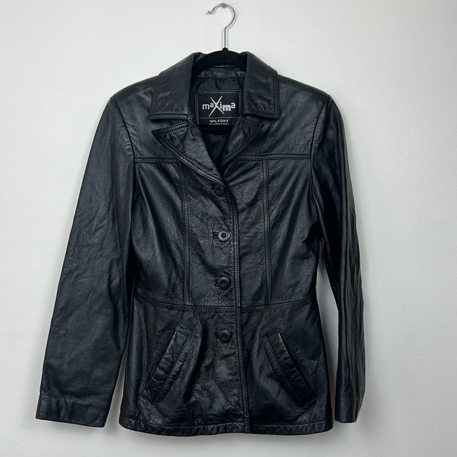 Maxima leather jacket sale