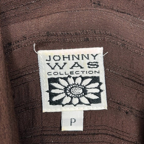 Johnny Was Vintage Brown Midi Dress - image 4