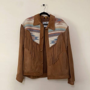 Vintage Pioneer Wear Suede Fringe Jacket image 1