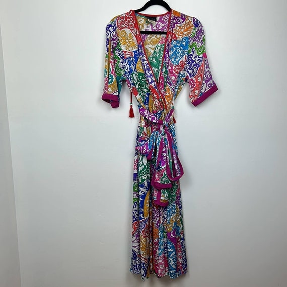 Vintage Diane Fres Colorful Maxi Dress