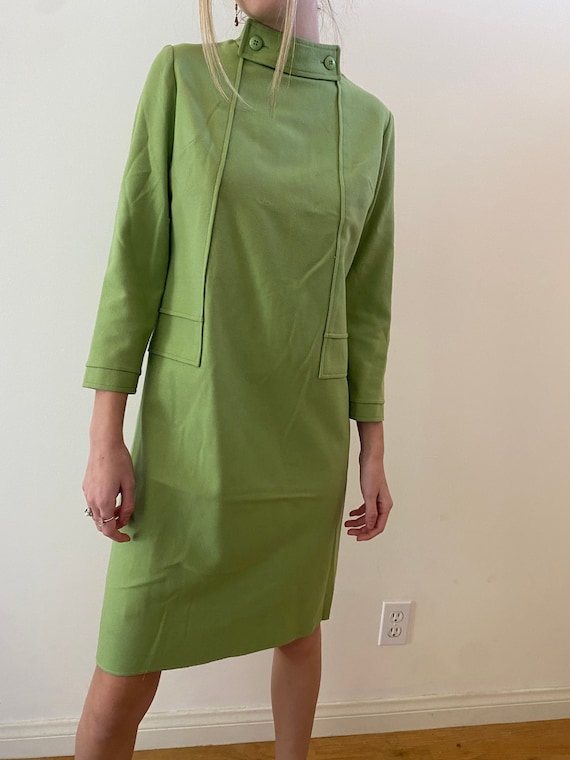 Vintage 1960s Modell Hummelsheim Green Dress