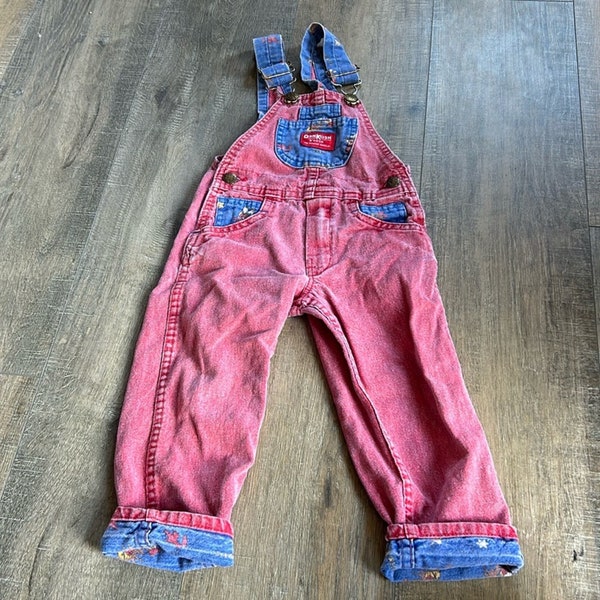 VTG OshKosh B'Gosh Vestbak Overalls Cowboys & Indians