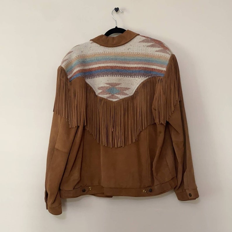 Vintage Pioneer Wear Suede Fringe Jacket image 2