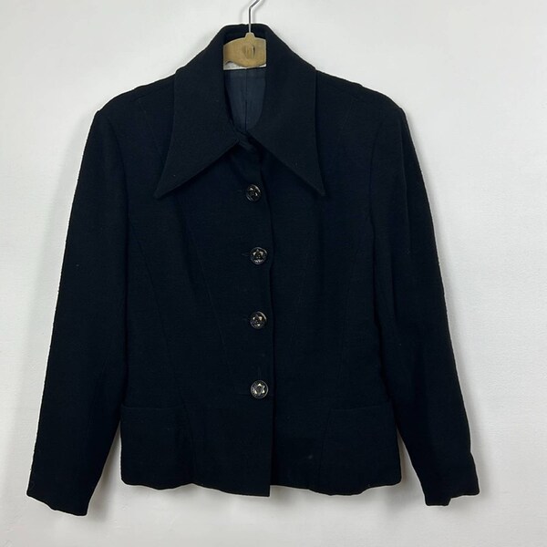 Vintage Karl Lagerfeld RARE 90s Black Blazer