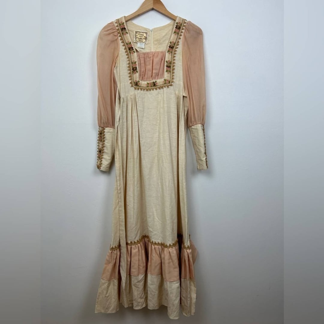 Vintage 1970s Gunne Sax Renaissance Muslin Dress - Etsy