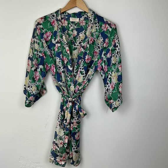 Vintage Victoria’s Secret Silk Robe & Slip Set - image 5