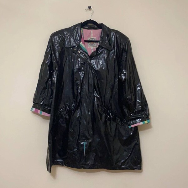 Vintage Pvc Raincoat Etsy