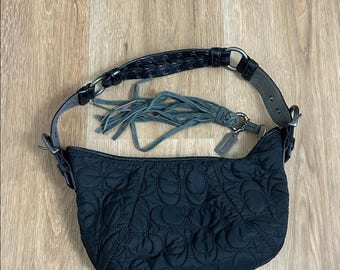 COACH　ERGO　HOBO　shoulder bag　Y2K　BLACK Vintage Coach Ergo 9406 Black Leather Shoulder Bag Y2K Minimalist