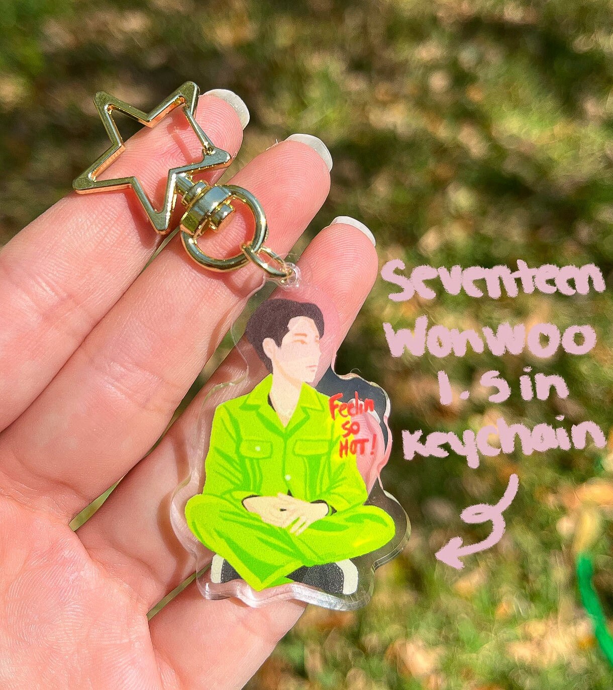 SEVENTEEN Wonwoo Acrylic Charm Keychain Etsy Canada