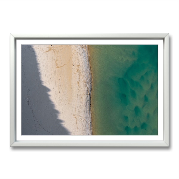 Frosty Crantock beach From Above