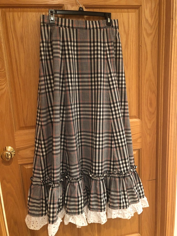 Vintage 1970’s plaid skirt