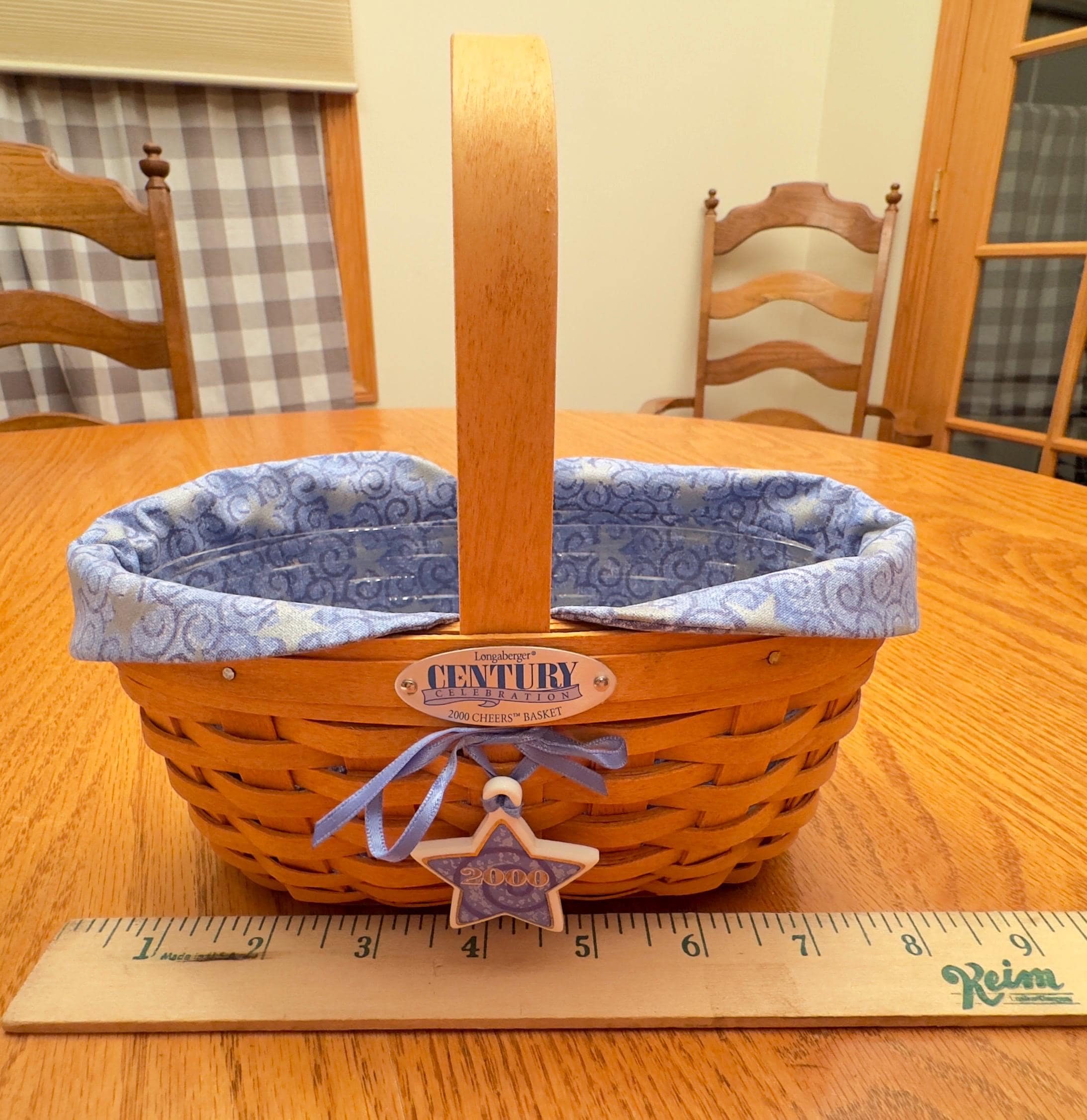 Longaberger Blue Basket - Etsy
