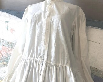 Victorian Handmade Nightgown - 1880s Seamstress Mary Hammond "Rare"