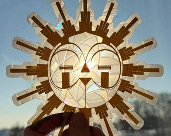 Atrapasueños Esquie - Clair Obscur: Expedición 33 inspirado en la calcomanía para ventana / Calcomanía para ventana hecha a mano