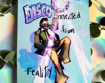 Lámina artística inspirada en Disco Elysium / Desconectado de la realidad, Harry