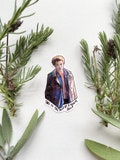 Edward Cullen Twilight funny sticker, skin of a killer Bella meme, sparkle vinyl material product logo