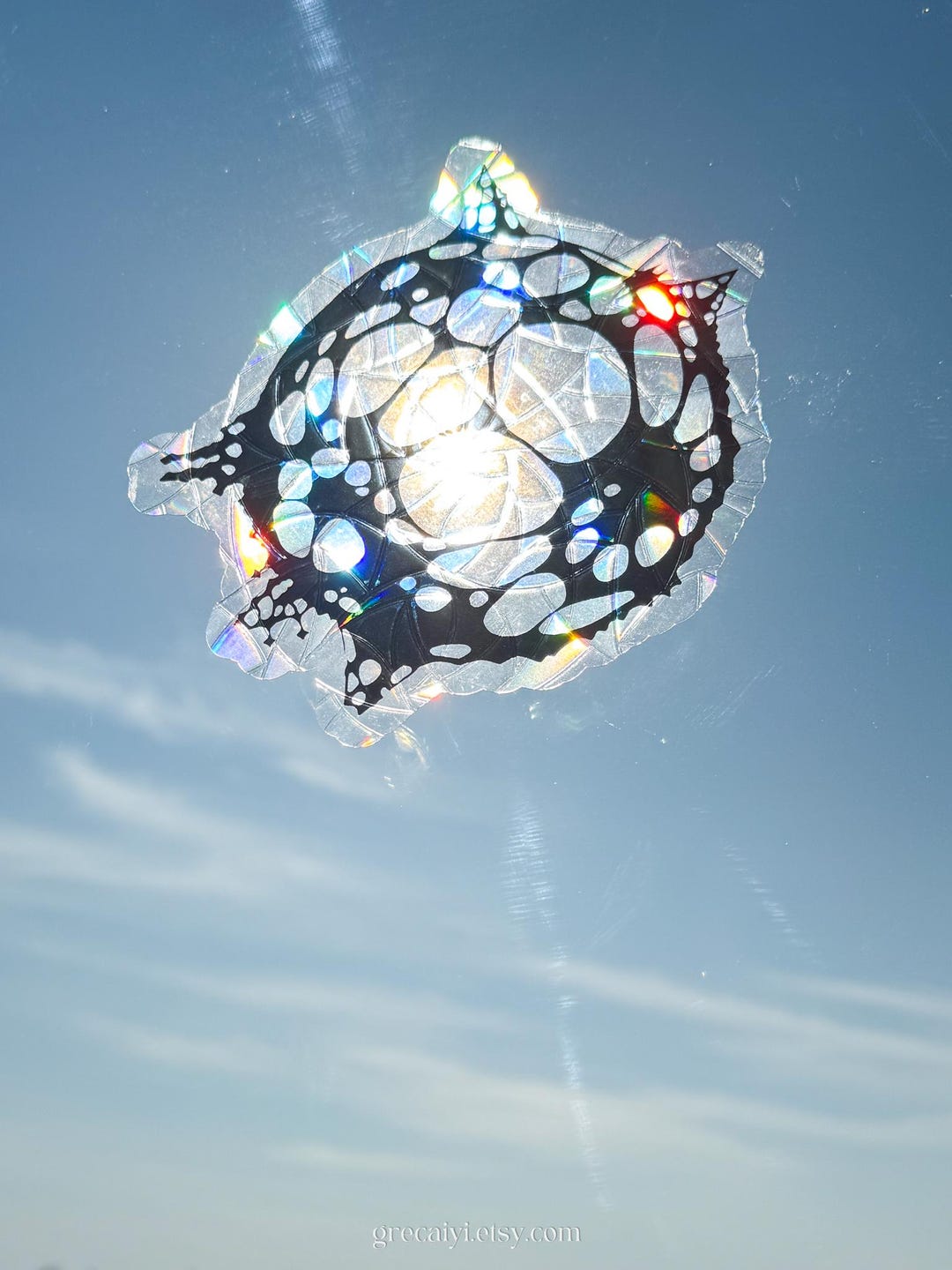 Hexcore Anomaly Sun Catcher | Arcane Window Cling | Handmade