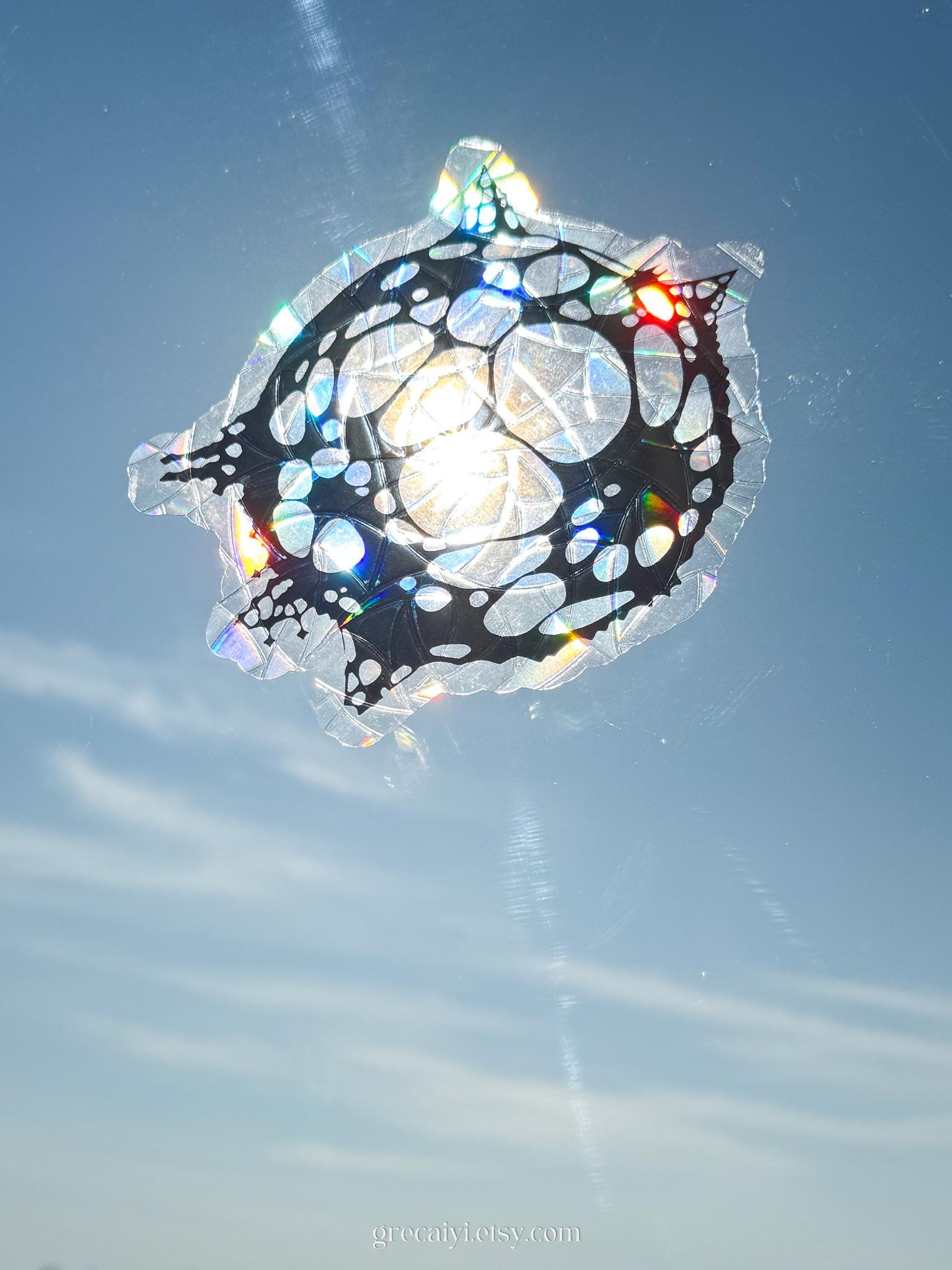 Hexcore Anomaly Sun Catcher | Arcane Window Cling | Handmade